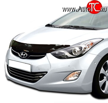 3 299 р. Дефлектор капота NovLine Hyundai Elantra MD дорестайлинг (2010-2013)  с доставкой в г. Майкоп