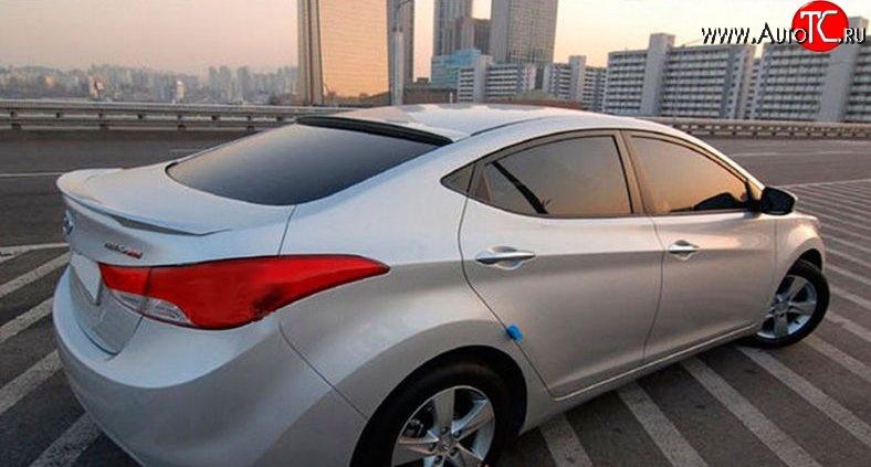 2 799 р. Козырёк на заднее стекло M-VRS Hyundai Elantra MD дорестайлинг (2010-2013) (Неокрашенный)  с доставкой в г. Майкоп
