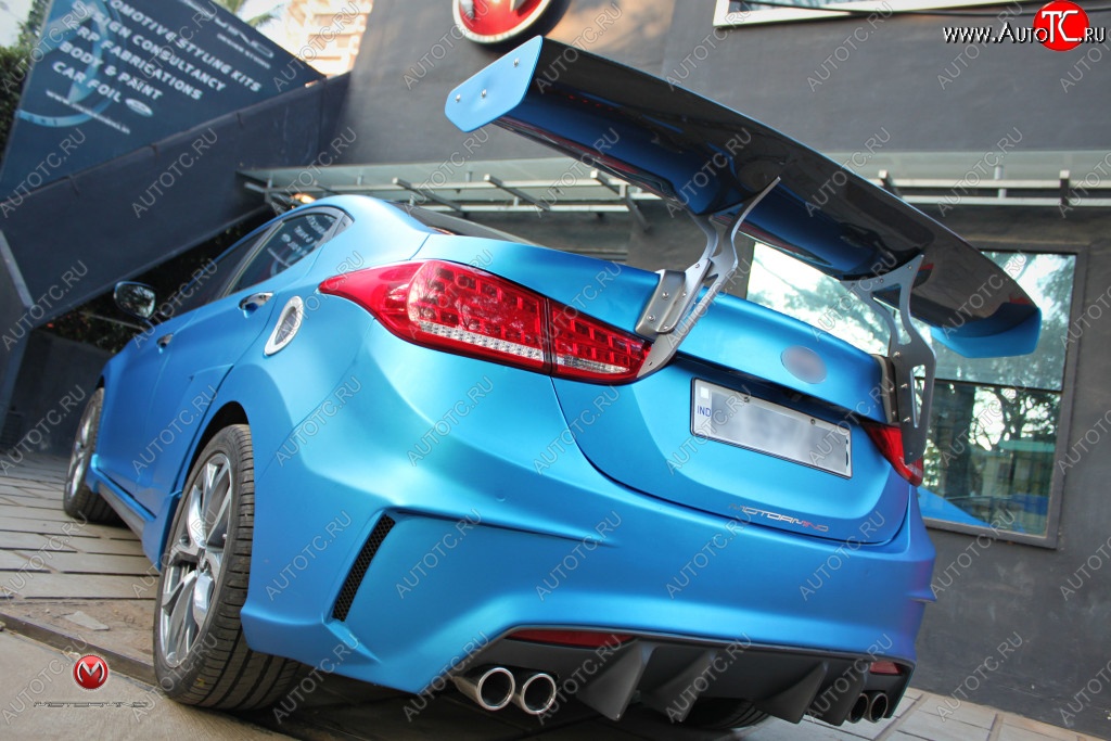 9 299 р. Задний бампер с диффузором M&S Version Hyundai Elantra MD дорестайлинг (2010-2013) (Неокрашенный)  с доставкой в г. Майкоп