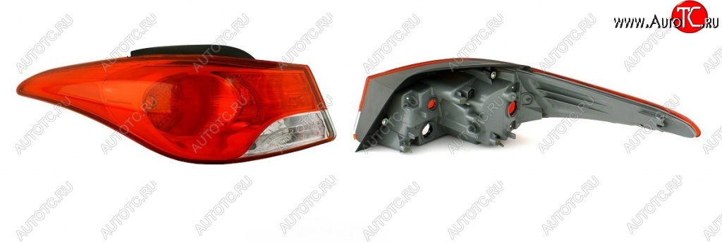 1 449 р. Фонарь BRIGHTROAD (внешний, левый) Hyundai Elantra MD дорестайлинг (2010-2013)  с доставкой в г. Майкоп