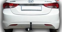 6 999 р. Фаркоп (седан) Лидер Плюс Hyundai Elantra MD дорестайлинг (2010-2013) (Без электропакета)  с доставкой в г. Майкоп. Увеличить фотографию 2