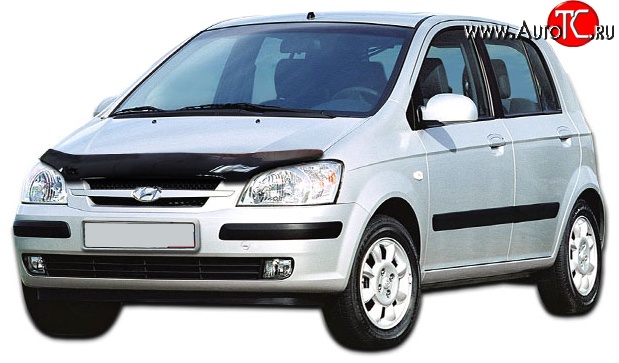 2 599 р. Дефлектор капота NovLine Hyundai Getz TB хэтчбэк 5 дв. дорестайлинг (2002-2005)  с доставкой в г. Майкоп