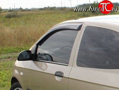 999 р. Комплект дефлекторов окон (ветровиков) 4 шт. (3 дв.) Russtal Hyundai Getz TB хэтчбэк 5 дв. дорестайлинг (2002-2005)  с доставкой в г. Майкоп