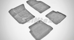 Износостойкие коврики в салон 3D HYUNDAI GETZ серые (компл) Hyundai Getz  TB (2002-2010) хэтчбэк 5 дв. дорестайлинг, хэтчбэк 5 дв. рестайлинг