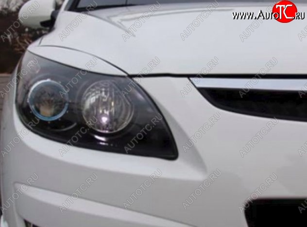 999 р. Реснички на фары CT v2 Hyundai I30 FD универсал дорестайлинг (2007-2010) (Неокрашенные)  с доставкой в г. Майкоп