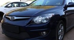 1 469 р. Сетка на бампер Russtal (черная) Hyundai I30 FD хэтчбэк 5 дв. рестайлинг (2010-2012)  с доставкой в г. Майкоп. Увеличить фотографию 2