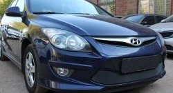 1 469 р. Сетка на бампер Russtal (черная) Hyundai I30 FD хэтчбэк 5 дв. рестайлинг (2010-2012)  с доставкой в г. Майкоп. Увеличить фотографию 3