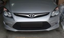 1 469 р. Сетка на бампер Russtal (черная) Hyundai I30 FD хэтчбэк 5 дв. рестайлинг (2010-2012)  с доставкой в г. Майкоп. Увеличить фотографию 4