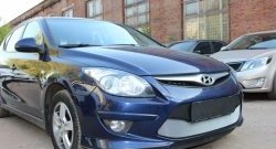 1 539 р. Сетка на бампер Russtal (хром) Hyundai I30 FD хэтчбэк 5 дв. рестайлинг (2010-2012)  с доставкой в г. Майкоп. Увеличить фотографию 2