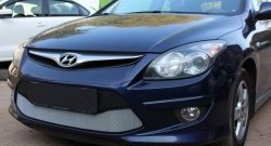 1 539 р. Сетка на бампер Russtal (хром) Hyundai I30 FD хэтчбэк 5 дв. рестайлинг (2010-2012)  с доставкой в г. Майкоп. Увеличить фотографию 3