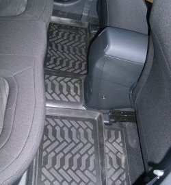 1 699 р. Коврики в салон Aileron 4 шт. (полиуретан) Hyundai I30 2 GD дорестайлинг универсал (2011-2015)  с доставкой в г. Майкоп. Увеличить фотографию 2