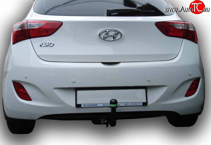 7 499 р. Фаркоп Лидер Плюс Hyundai I30 2 GD дорестайлинг, хэтчбэк 5 дв. (2011-2015) (Без электропакета)  с доставкой в г. Майкоп