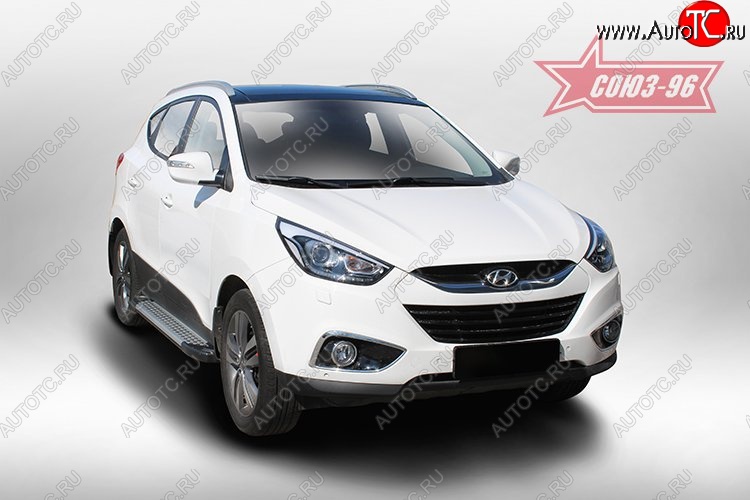 8 549 р. Пороги Souz-96 Hyundai IX35 LM дорестайлинг (2009-2013)  с доставкой в г. Майкоп