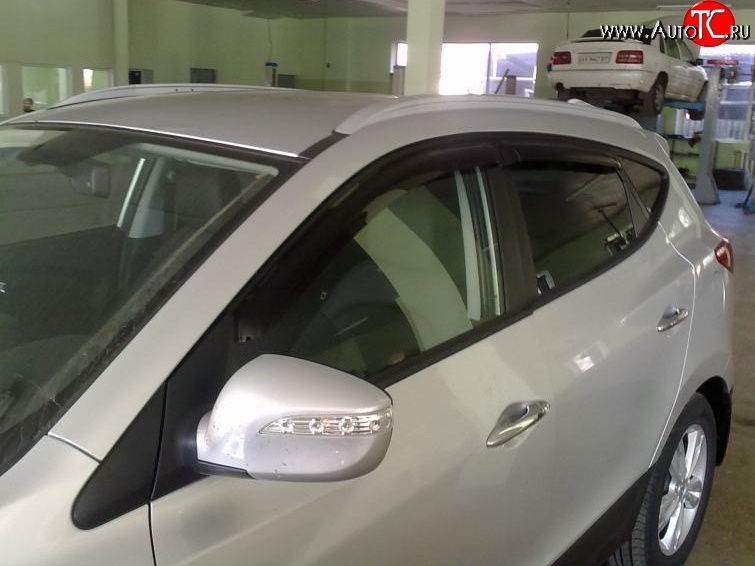 3 199 р. Дефлекторы окон (ветровики) Novline 4 шт Hyundai IX35 LM дорестайлинг (2009-2013)  с доставкой в г. Майкоп