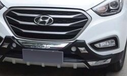 17 299 р. Накладка на передний бампер CT v2 Hyundai IX35 LM дорестайлинг (2009-2013) (Неокрашенная)  с доставкой в г. Майкоп. Увеличить фотографию 2