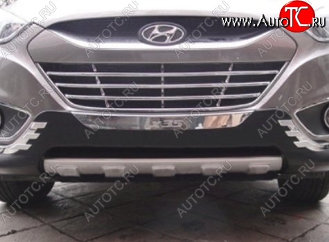 17 299 р. Накладка на передний бампер CT v2 Hyundai IX35 LM дорестайлинг (2009-2013) (Неокрашенная)  с доставкой в г. Майкоп