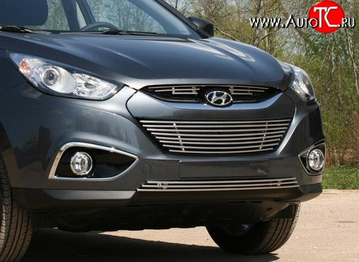 4 139 р. Декоративная вставка воздухозаборника нижнего Souz-96 Hyundai IX35 LM дорестайлинг (2009-2013)  с доставкой в г. Майкоп