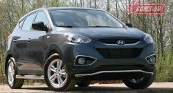 11 339 р. Защита переднего бампера одинарная Souz-96 (d42) Hyundai IX35 LM дорестайлинг (2009-2013)  с доставкой в г. Майкоп. Увеличить фотографию 2