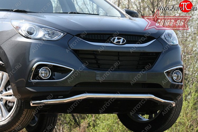 1 052 р. Защита переднего бампера одинарная Souz-96 (d60) Hyundai IX35 LM дорестайлинг (2009-2013)  с доставкой в г. Майкоп