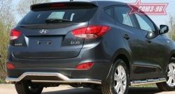 9 719 р. Защита заднего бампера Souz-96 (d60) Hyundai IX35 LM дорестайлинг (2009-2013)  с доставкой в г. Майкоп. Увеличить фотографию 3
