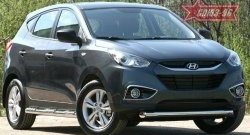 12 914 р. Защита переднего бампера одинарная Souz-96 (d76) Hyundai IX35 LM дорестайлинг (2009-2013)  с доставкой в г. Майкоп. Увеличить фотографию 2