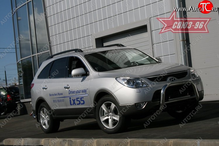 21 239 р. Защита переднего бампера Souz-96 (d76) Hyundai IX55 EN (2006-2013)  с доставкой в г. Майкоп