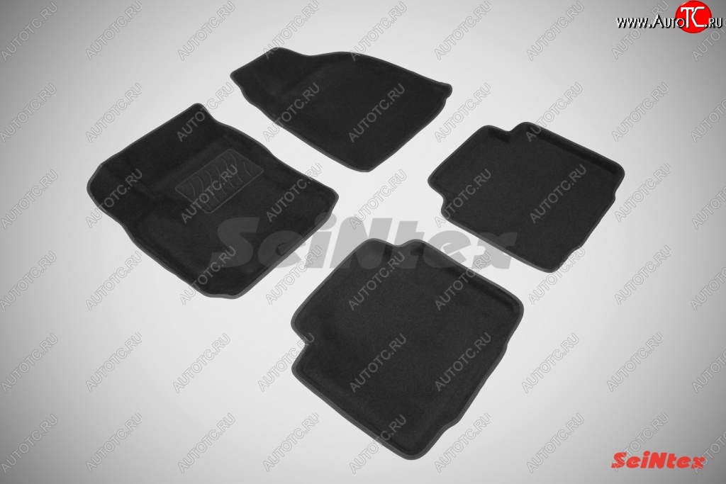 5 249 р. Износостойкие коврики в салон 3D HYUNDAI MATRIX черные (компл) Hyundai Matrix 1 FC дорестайлинг (2001-2005)  с доставкой в г. Майкоп