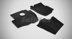 Износостойкие коврики в салон с рисунком Сетка SeiNtex Premium 3 шт. (резина) Hyundai Porter  AU,KR (1996-2011)