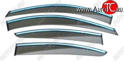 4 399 р. Дефлекторы боковых окон SuvStyle Hyundai Santa Fe CM дорестайлинг (2006-2009)  с доставкой в г. Майкоп
