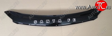 999 р. Дефлектор капота Russtal (короткий) Hyundai Santa Fe DM дорестайлинг (2012-2016)  с доставкой в г. Майкоп