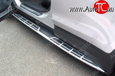 17 149 р. Пороги CT v2 Hyundai Santa Fe DM дорестайлинг (2012-2016)  с доставкой в г. Майкоп