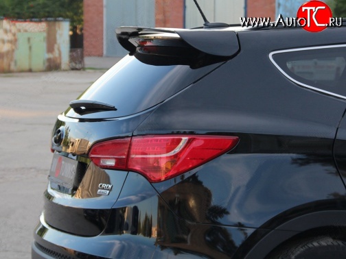 5 399 р. Спойлер Sport  Hyundai Santa Fe  DM (2012-2016) дорестайлинг (Неокрашенный)  с доставкой в г. Майкоп