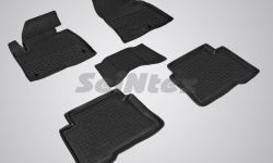Износостойкие коврики в салон с высоким бортом SeiNtex Premium 4 шт. (резина) Hyundai Santa Fe  DM (2012-2016) дорестайлинг