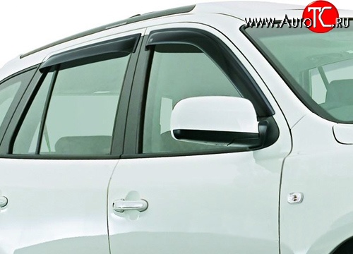 746 р. Дефлекторы окон (ветровики) Novline 4 шт Hyundai Santa Fe CM дорестайлинг (2006-2009)  с доставкой в г. Майкоп