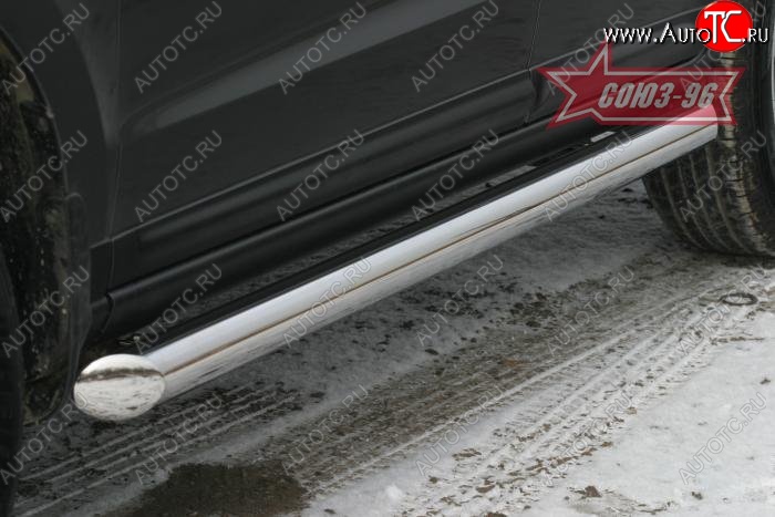 16 019 р. Защита порогов Souz-96 (d76) Hyundai Santa Fe CM дорестайлинг (2006-2009)  с доставкой в г. Майкоп