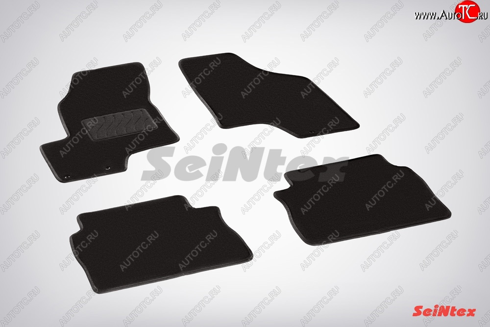2 999 р. Коврики в салон SeiNtex Premium LUX 4 шт. (ворсовые)  Hyundai Santa Fe  CM (2006-2009) дорестайлинг  с доставкой в г. Майкоп