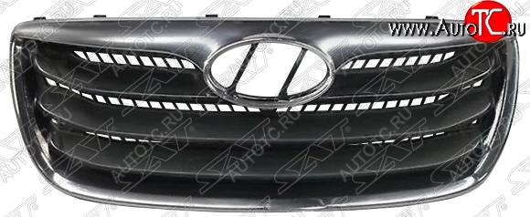 5 899 р. Решётка радиатора SAT Hyundai Santa Fe CM рестайлинг (2009-2012) (Неокрашенная)  с доставкой в г. Майкоп