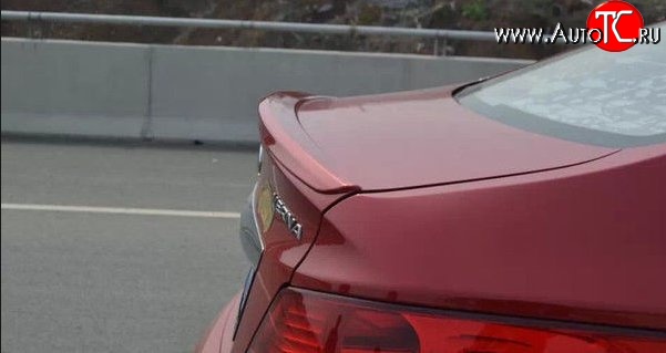 1 799 р. Спойлер (седан) M-VRS Hyundai Solaris RBr седан дорестайлинг (2010-2014) (Неокрашенный)  с доставкой в г. Майкоп