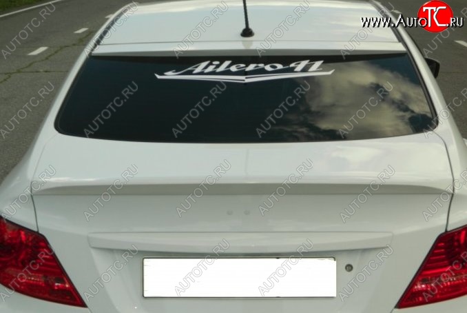 4 499 р. Козырёк на заднее стекло HS-3 Hyundai Solaris RBr седан дорестайлинг (2010-2014) (Неокрашенный)  с доставкой в г. Майкоп