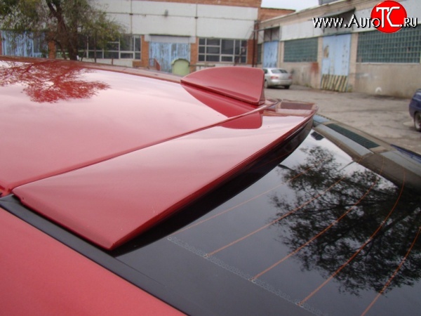 3 299 р. Козырёк на заднее лобовое стекло Sport v2 KIA Rio 3 QB дорестайлинг седан (2011-2015) (Неокрашенный)  с доставкой в г. Майкоп