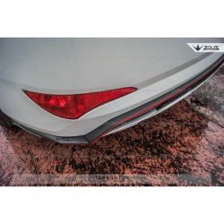 8 999 р. Накладка на задний бампер TopKontur Design Hyundai Solaris RBr седан дорестайлинг (2010-2014) (Неокрашенная)  с доставкой в г. Майкоп. Увеличить фотографию 6