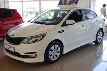 11 699 р. Пороги накладки LitCompany KIA Rio 3 QB хэтчбек 5 дв. дорестайлинг (2011-2015) (Неокрашенные)  с доставкой в г. Майкоп. Увеличить фотографию 3