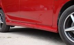 4 749 р. Пороги накладки Sport v2 Hyundai Solaris RBr седан рестайлинг (2014-2017) (Неокрашенные)  с доставкой в г. Майкоп. Увеличить фотографию 3