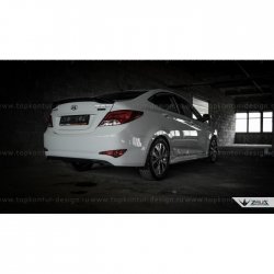 4 999 р. Пороги накладки TopKontur Design Hyundai Solaris RBr седан дорестайлинг (2010-2014) (Неокрашенные)  с доставкой в г. Майкоп. Увеличить фотографию 14