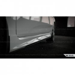 4 999 р. Пороги накладки TopKontur Design Hyundai Solaris RBr седан дорестайлинг (2010-2014) (Неокрашенные)  с доставкой в г. Майкоп. Увеличить фотографию 16