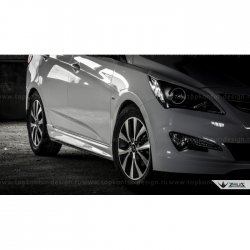 4 999 р. Пороги накладки TopKontur Design Hyundai Solaris RBr седан дорестайлинг (2010-2014) (Неокрашенные)  с доставкой в г. Майкоп. Увеличить фотографию 8