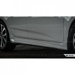 4 999 р. Пороги накладки TopKontur Design Hyundai Solaris RBr седан дорестайлинг (2010-2014) (Неокрашенные)  с доставкой в г. Майкоп. Увеличить фотографию 11