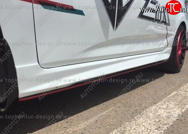 4 999 р. Пороги накладки TopKontur Design Hyundai Solaris RBr седан дорестайлинг (2010-2014) (Неокрашенные)  с доставкой в г. Майкоп