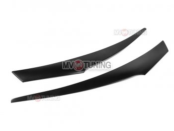 1 149 р. Реснички на фары MV tuning v2 Hyundai Solaris RBr хэтчбэк дорестайлинг (2010-2014) (Неокрашенные)  с доставкой в г. Майкоп. Увеличить фотографию 5