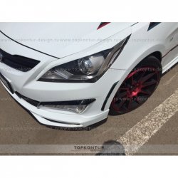 1 499 р. Реснички на фары Zeus Hyundai Solaris RBr хэтчбэк дорестайлинг (2010-2014) (Неокрашенные)  с доставкой в г. Майкоп. Увеличить фотографию 2